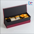 Boîte de cadeau de bouteille de vin en carton personnalisé boîte d&#39;emballage de vin en gros avec de la mousse